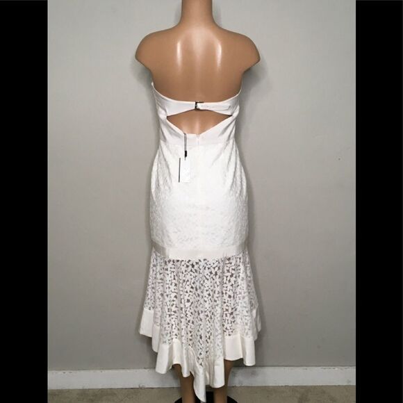 MILLY white lace strapless dress. NWT - Picture 8 of 14